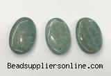 CGP3614 35*60mm oval amazonite gemstone pendants wholesale