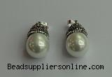 CGP455 15*25mm - 15*30mm teardrop pearl shell pendants wholesale