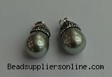 CGP460 15*25mm - 15*30mm teardrop pearl shell pendants wholesale