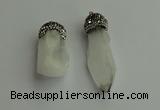 CGP487 15*35mm - 18*45mm nugget white crystal pendants wholesale