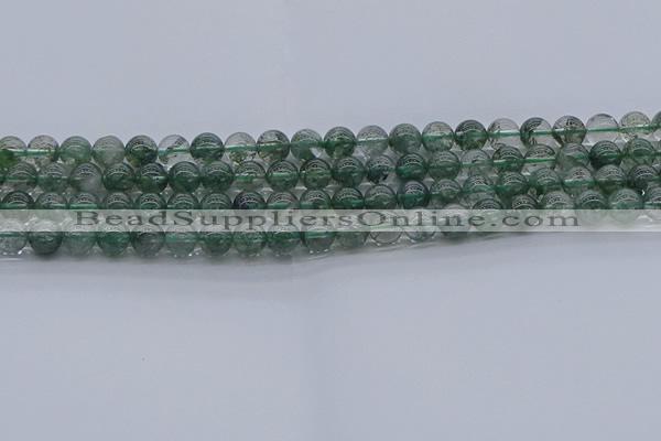 CGQ501 15.5 inches 6mm round imitation green phantom quartz beads