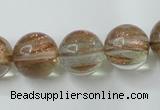 CGQ62 15.5 inches 16mm round gold sand quartz beads wholesale