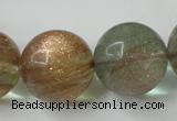 CGQ64 15.5 inches 20mm round gold sand quartz beads wholesale