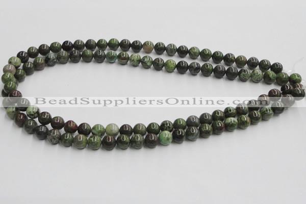 CGR02 16 inches 8mm round green rain forest stone beads wholesale