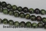 CGR42 15.5 inches 4mm round green rain forest stone beads wholesale