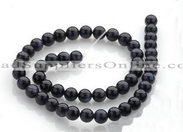 CGS01 15 inches 8mm round blue goldstone beads Wholesale