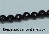 CGS106 15.5 inches 8mm faceted round blue goldstone beads wholesale