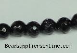 CGS107 15.5 inches 10mm faceted round blue goldstone beads wholesale