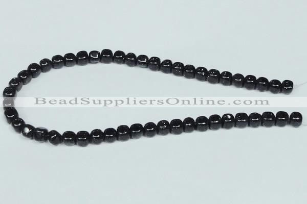 CGS114 15.5 inches 8*8mm cube blue goldstone beads wholesale