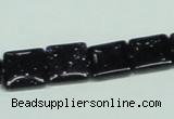 CGS127 15.5 inches 12*12mm square blue goldstone beads wholesale