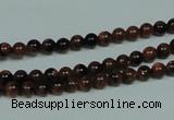 CGS200 15.5 inches 4mm round blue & brown goldstone beads wholesale