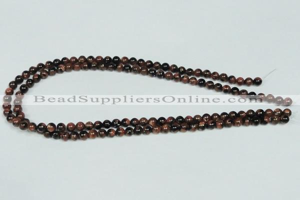 CGS201 15.5 inches 6mm round blue & brown goldstone beads wholesale