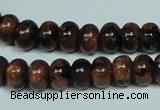 CGS207 15.5 inches 7*10mm rondelle blue & brown goldstone beads wholesale