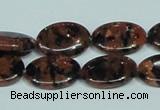 CGS211 15.5 inches 13*18mm oval blue & brown goldstone beads wholesale