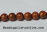 CGS51 15.5 inches 8mm round goldstone beads wholesale