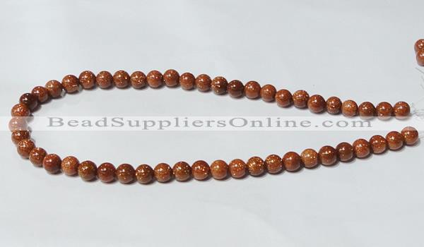 CGS51 15.5 inches 8mm round goldstone beads wholesale