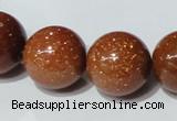 CGS55 15.5 inches 18mm round goldstone beads wholesale