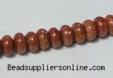 CGS63 15.5 inches 4*8mm rondelle goldstone beads wholesale