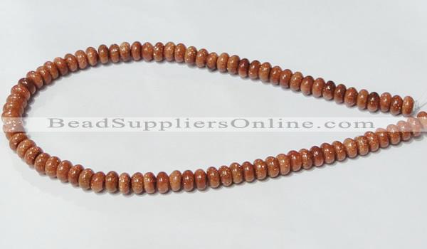 CGS63 15.5 inches 4*8mm rondelle goldstone beads wholesale