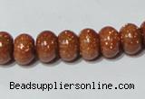 CGS64 15.5 inches 6*10mm rondelle goldstone beads wholesale