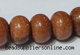 CGS66 15.5 inches 13*18mm rondelle goldstone beads wholesale