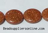 CGS76 15.5 inches 20mm coin goldstone beads wholesale