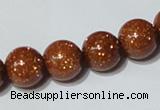 CGS86 15.5 inches 10mm round goldstone beads wholesale