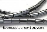 CHE02 16 inches 3*5mm column shape hematite beads Wholesale