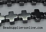 CHE1006 15.5 inches 10*10mm cross hematite beads wholesale