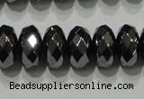 CHE104 15.5 inches 5*8mm faceted rondelle hematite beads wholesale