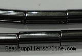 CHE123 15.5 inches 6*16mm tube hematite beads wholesale