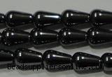 CHE146 15.5 inches 5*8mm teardrop hematite beads wholesale