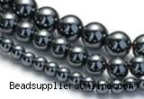 CHE18 16 inches 4mm & 6mm & 8mm round hematite beads Wholesale