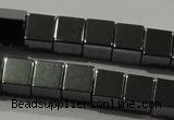 CHE182 15.5 inches 6*6mm cube hematite beads wholesale