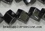 CHE187 15.5 inches 6*6mm cube hematite beads wholesale