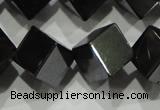 CHE188 15.5 inches 8*8mm cube hematite beads wholesale