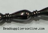 CHE195 15.5 inches 8*20mm vase-shaped hematite beads wholesale