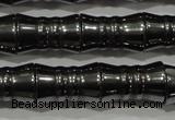 CHE207 15.5 inches 8*12mm bamboo hematite beads wholesale