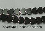 CHE268 15.5 inches 8*8mm heart hematite beads wholesale