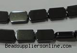 CHE291 15.5 inches 8*13mm rectangle hematite beads wholesale