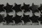 CHE293 15.5 inches 6mm star hematite beads wholesale