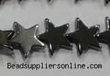 CHE295 15.5 inches 10mm star hematite beads wholesale