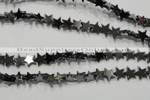 CHE295 15.5 inches 10mm star hematite beads wholesale