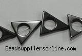 CHE300 15.5 inches 16*18mm triangle hematite beads wholesale