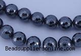 CHE33 16 inches 6mm faceted round hematite beads Wholesale