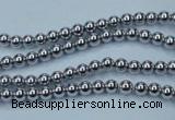 CHE421 15.5 inches 2mm round plated hematite beads wholesale