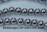 CHE426 15.5 inches 10mm round plated hematite beads wholesale