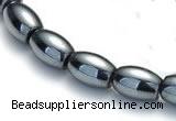 CHE50 15.5  inches 3*5mm rice shape hematite beads Wholesale