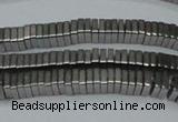 CHE579 15.5 inches 1*4*4mm square plated hematite beads wholesale