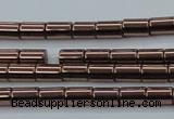 CHE747 15.5 inches 3*5mm tube plated hematite beads wholesale